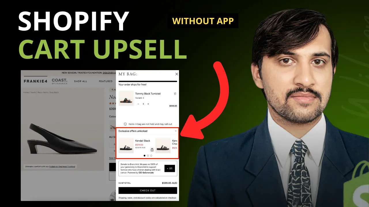 Cart Upsell in Shopify without any app